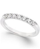 Certified Diamond Seven-stone Channel Set Band In Platinum (1/2 Ct. T.w.)