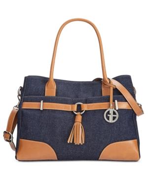 Giani Bernini Denim Satchel, Only At Macy's
