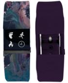 Ifitness Women's Pulse Navy Marble Print & Violet Silicone Activity Tracker Smart Watch 18x20mm