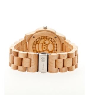 Earth Wood Heartwood Wood Bracelet Watch W/date Khaki 43mm