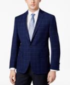 Ryan Seacrest Distinction Men's Slim-fit Blue Windowpane Sport Coat, Only At Macy's
