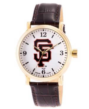 Gametime Mlb San Francisco Giants Men's Shiny Gold Vintage Alloy Watch