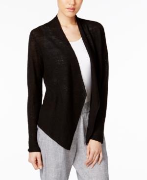 Eileen Fisher Organic Linen Open-front Cardigan, A Macy's Exclusive Style