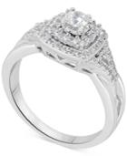 Diamond Tiered Halo Bridal Set (5/8 Ct. T.w.) In 14k White Gold