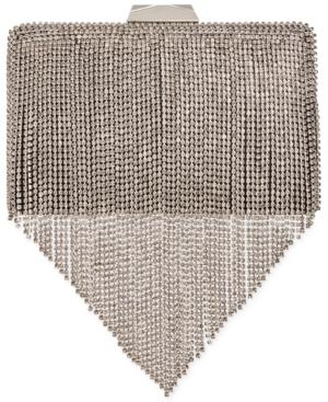 Inc International Concepts Karly Rhinestone Fringe Clutch, Created For Macy's
