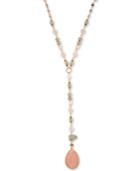 Lonna & Lilly Gold-tone Bead & Stone Lariat Necklace