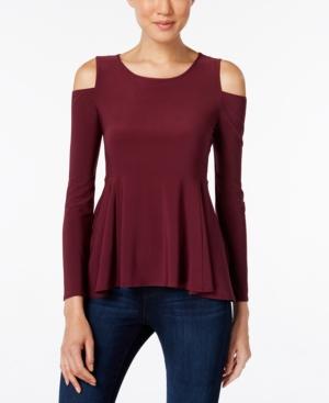 Cece Cold-shoulder Swing Top