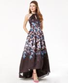 Morgan & Company Juniors' Printed High-low Gown