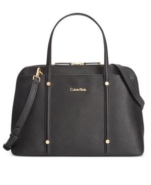 Calvin Klein Saffiano Mini Dome Satchel