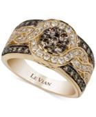 Le Vian Chocolatier Framed Cluster Diamond Ring (1-1/4 Ct. T.w.) In 14k Gold