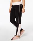 Material Girl Active Juniors' Colorblocked Lace-up Yoga Leggings, Created For Macy's