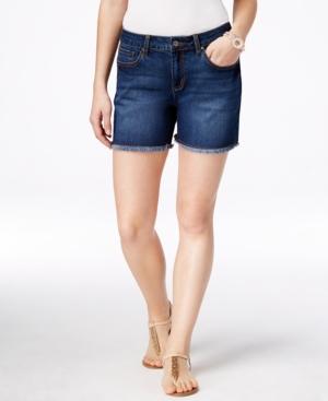 Earl Jeans Dark Wash Cut-off Shorts