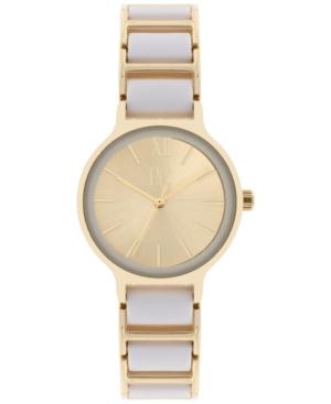 Inc International Concepts Women's Resin & Metal Link Bracelet Watch 28mm, Created For Macy's