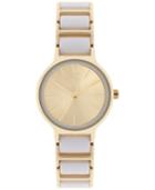 Inc International Concepts Women's Resin & Metal Link Bracelet Watch 28mm, Created For Macy's
