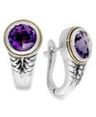 Balissima By Effy Amethyst Earrings (3-1/3 Ct. T.w.) In 18k Gold And Sterling Silver