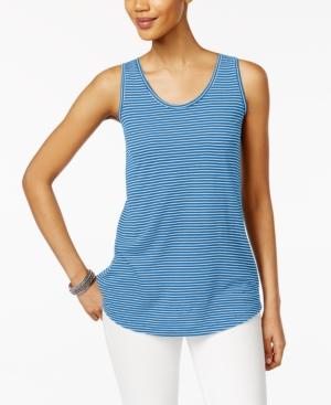 Style & Co Striped Tank Top, Only At Macy's