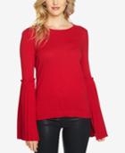 Cece Pleated Bell-sleeve Sweater