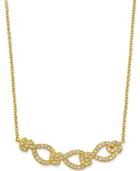 Eliot Danori Gold-tone Crystal Pave Frontal Necklace