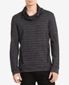 Calvin Klein Men's Marled-stripe Funnel-neck Sweater