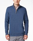 Tasso Elba Men's Big And Tall Honeycomb Textured Quarter-zip Sweater, Only At Macy's