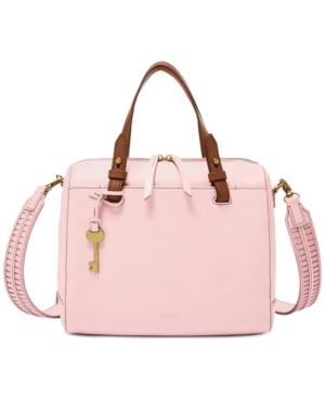 Fossil Rachel Burnished Lilac Small Satchel