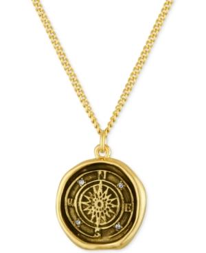 Rachel Rachel Roy Gold-tone Compass Pendant Necklace