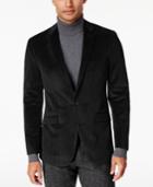 Kenneth Cole Reaction Men's Slim-fit Micro-grid Velvet Dinner Jacket