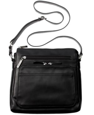 Giani Bernini Nappa Leather Front Zip Crossbody, Only At Macy's