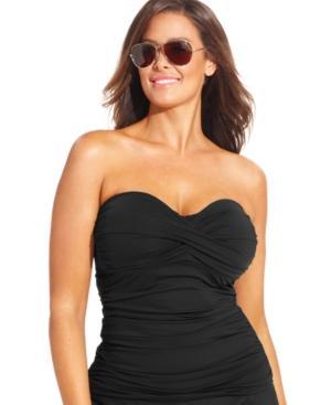 Anne Cole Plus Size Twist-front Tankini Top Women's Swimsuit