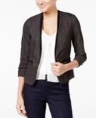 Bcx Juniors' Open-front Plaid Blazer