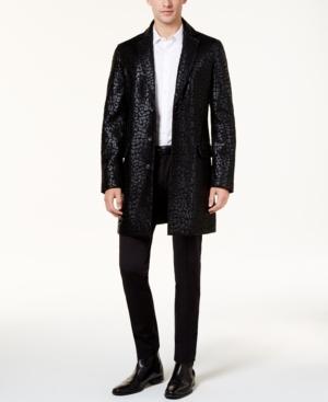 Inc International Concepts Men's Metallic Leopard-print Topcoat, Created For Macy's