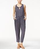 Lucky Brand Printed Open-back Jumpsuit