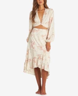 Billabong Juniors' Printed Ruffled Midi Wrap Skirt
