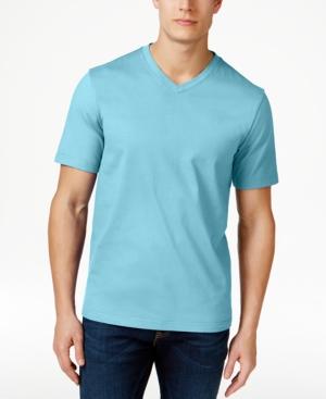 Club Room Men's Cotton V-neck T-shirt, Only At Macy's