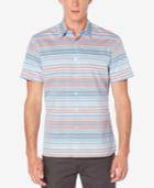 Perry Ellis Men's Striped Cotton Short-sleeve Shirt