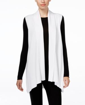 Calvin Klein Open-front Draped Vest