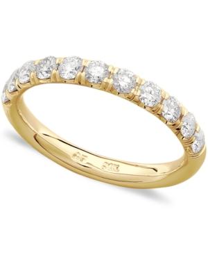 Pave Diamond Band Ring In 14k White Or Yellow Gold (3/4 Ct. T.w.)