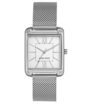 Nine West Women's Stainless Steel Mesh Bracelet Watch 29mm