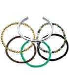 Unwritten Interchangeable Elastic Band Cuff Bracelet In Stainless Steel