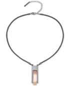 T Tahari Two-tone Pendant Necklace