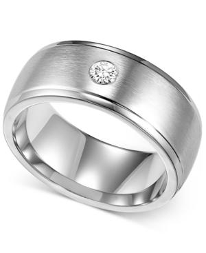 Triton Men's Diamond Ring, Cobalt Diamond Wedding Band (1/10 Ct. T.w.)