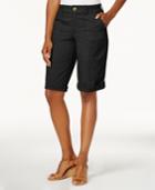 Style & Co Knit-waistband Bermuda Shorts, Created For Macy's