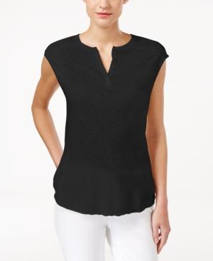 Calvin Klein Jeans Sleeveless Split-neck Top