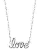 Giani Bernini Love Script Pendant Necklace In Sterling Silver, Only At Macy's
