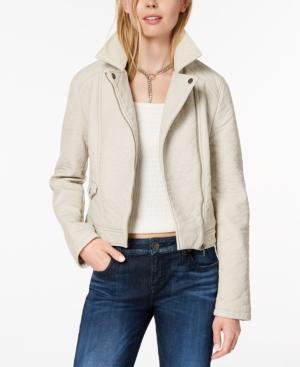 Jack By Bb Dakota Pebbled Faux-leather Biker Jacket