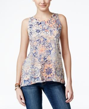 Lucky Brand Jeans Sleeveless Printed Top