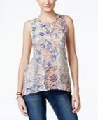 Lucky Brand Jeans Sleeveless Printed Top