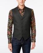 Tallia Men's Slim-fit Plaid Vest