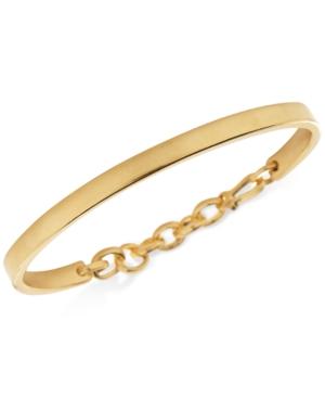 Degs & Sal Men's Chain Hook Bangle Bracelet In 14k Gold-plated Sterling Silver