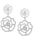 Pave Classica By Effy Diamond Rose Earrings (1-1/10 Ct. T.w.) In 14k White Gold